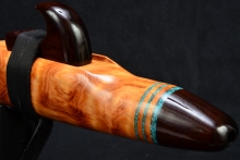 Curly Douglas Fir Native American Flute, Minor, Low D-3, #F68D